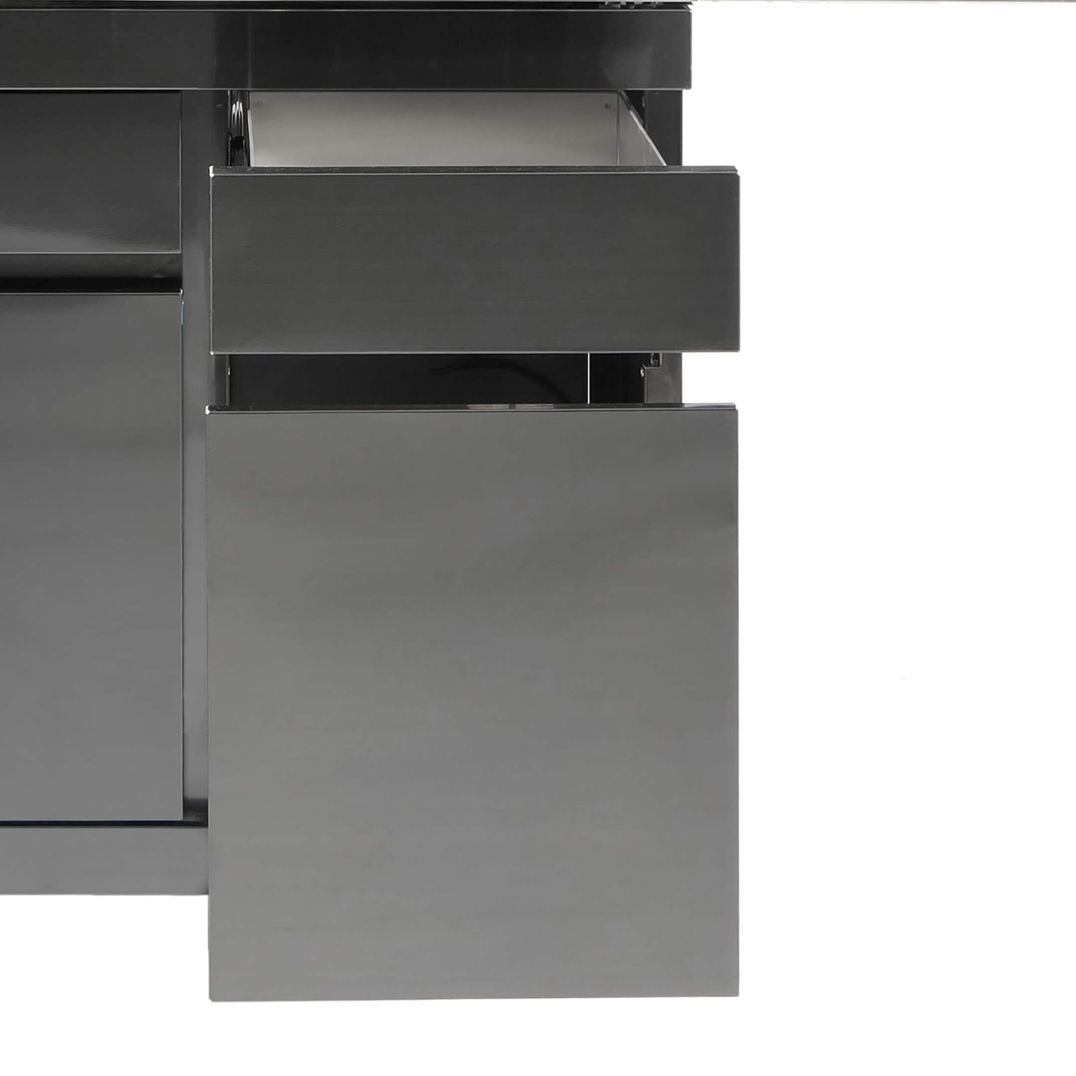 ALLGRILL Chef L Black Modular | Schwarzer Top-line Grill mit 4 Brennern